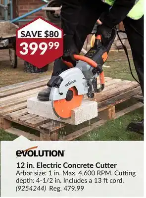 Princess Auto 12 in. Electric Concrete Cutter offer