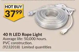 Princess Auto 40 ft LED Rope Light offer