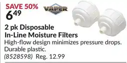 Princess Auto 2 pk Dispos able In-Line Moisture Filters offer
