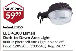 Princess Auto Ultra Performance LED 4,000 Lumen Dusk-to-Dawn Area Light offer