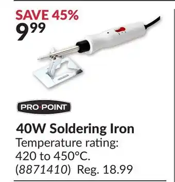 Princess Auto 40W Soldering Iron offer