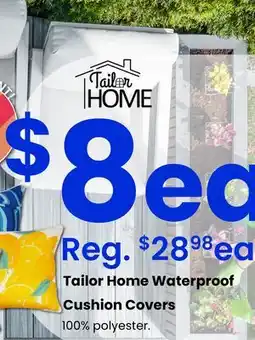 Fabricland Tailor Home Waterproof Cushion Covers offer
