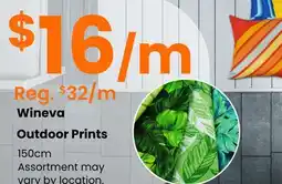 Fabricland Wineva Outdoor Prints offer