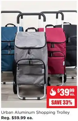 Kitchen Stuff Plus Urban Aluminum Shopping Trolley offer