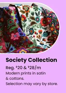Fabricland Society Collection offer