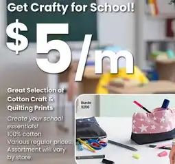 Fabricland Great Selection of Cotton Craft & Quilting Prints offer
