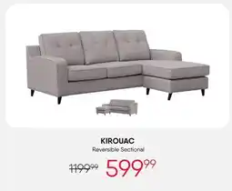 Meubles RD KIROUAC Reversible Sectional offer