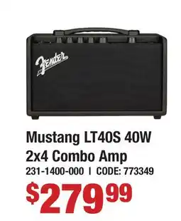 Long & McQuade Fender Mustang LT40S, Black offer