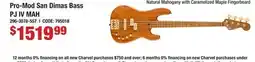 Long & McQuade Charvel Guitars Pro-Mod San Dimas Bass PJ IV, Caramelized Maple Fingerboard - Natural Mahogany offer