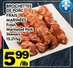 Supermarché PA Fresh Marinated Pork Skewers offer