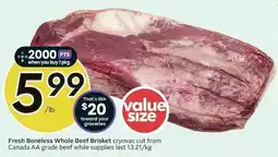 Sobeys Fresh Boneless Whole Beef Brisket offer