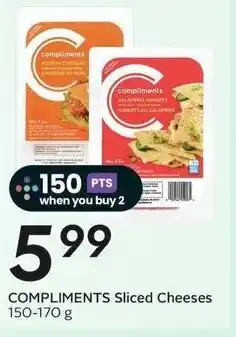 Sobeys COMPLIMENTS Sliced Cheese offer