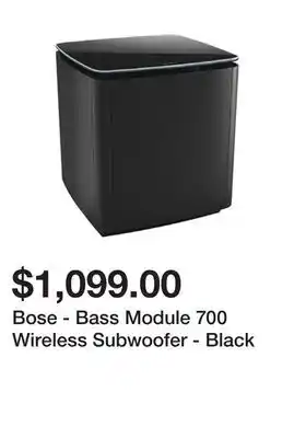 Newegg Bose - Bass Module 700 Wireless Subwoofer - Black offer