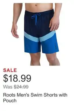Costco Roots Men's Swim Shorts with Pouch offer