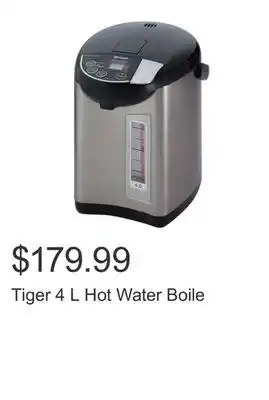 Costco Tiger 4 L Hot Water Boile offer
