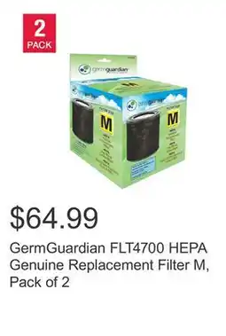 Costco GermGuardian FLT4700 HEPA Genuine Replacement Filter M, Pack of 2 offer