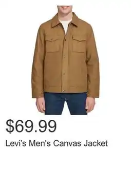 Costco Levi's Men's Canvas Jacket offer