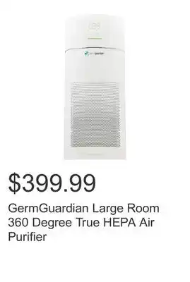 Costco GermGuardian Large Room 360 Degree True HEPA Air Purifier offer