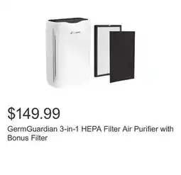 Costco GermGuardian 3-in-1 HEPA Filter Air Purifier with Bonus Filter offer