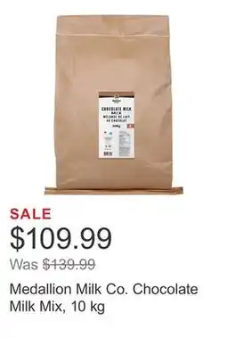 Costco Medallion Milk Co. Chocolate Milk Mix, 10 kg offer