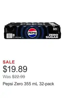 Costco Pepsi Zero 355 mL 32-pack offer