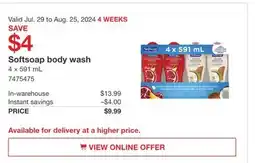 Costco Softsoap body wash offer