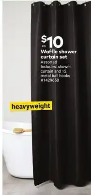 Giant Tiger Waffle shower curtain set offer