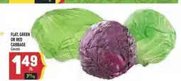 Marché Adonis FLAT, GREEN OR RED CABBAGE offer