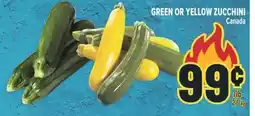 Marché Adonis GREEN OR YELLOW ZUCCHINI offer