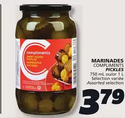 IGA COMPLIMENTS PICKLES offer