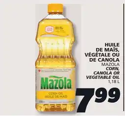 IGA MAZOLA CORN, CANOLA OR VEGETABLE OIL offer