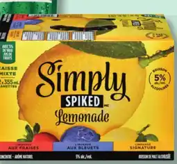 IGA SIMPLY SPIKED ALCOHOLIC MALT BEVERAGE offer