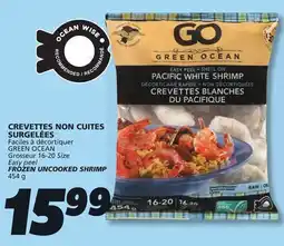 IGA GREEN OCEAN FROZEN UNCOOKED SHRIMP offer
