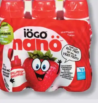IGA IÖGO NANÖ YOGURT OR DRINKABLE YOGURT offer