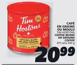 IGA TIM HORTONS COFFEE BEANS OR GROUND COFFEE offer