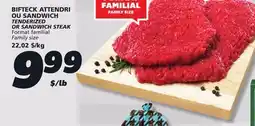 IGA TENDERIZED OR SANDWICH STEAK offer