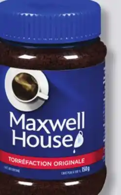 IGA MAXWELL HOUSE INSTANT COFFEE offer