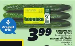 IGA SEEDLESS CUCUMBERS offer