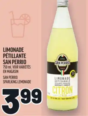 Metro LIMONADE PÉTILLANTE SAN PERRIO | SAN PERRIO SPARLKING LEMONADE offer