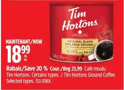 Canadian Tire Tim Hortons Ground Coffee offer