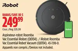 Canadian Tire iRobot Roomba Vac Essential Robot Vacuum (Q0134) offer