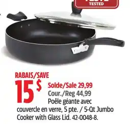 Canadian Tire T-Fal 5-Qt Jumbo Cooker with Glass Lid offer