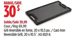 Canadian Tire Lagostina Cast-Iron Reversible Grill, 20 x 10.5 offer