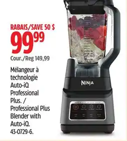 Canadian Tire Ninja Professional Plus Blender with Auto-iQ offer