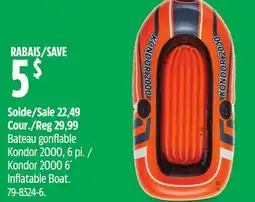 Canadian Tire Bestway Kondor 2000 6' Inflatable Boat offer