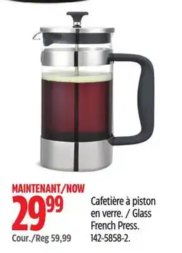 Canadian Tire Paderno Glass French Press offer