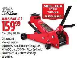 Canadian Tire Big Red 3.5-Ton Floor Jack with Quick Start offer
