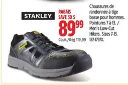 Canadian Tire Stanley Men's Low-Cut Hikers offer