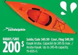 Canadian Tire Sun Dolphin Aruba Kayak offer