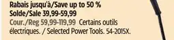 Canadian Tire Mastercraft Selected Power Tools offer